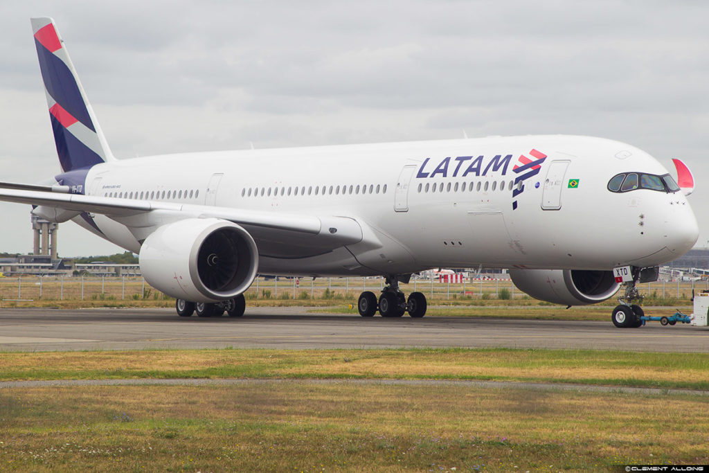 Delta Air Lines ha registrado su primer Airbus A350 de LATAM Brasil